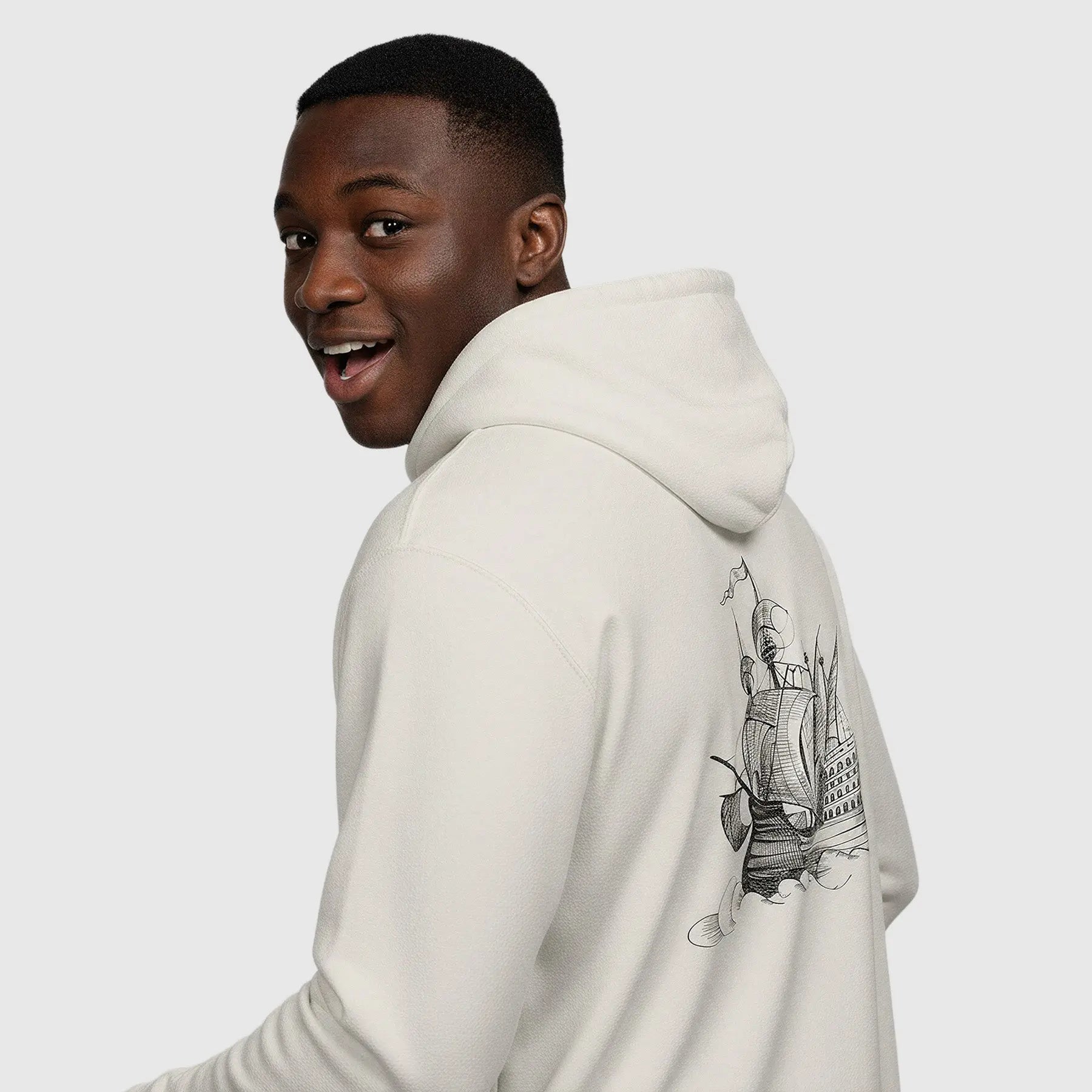 Sailor’s Beige Hoodie Printify