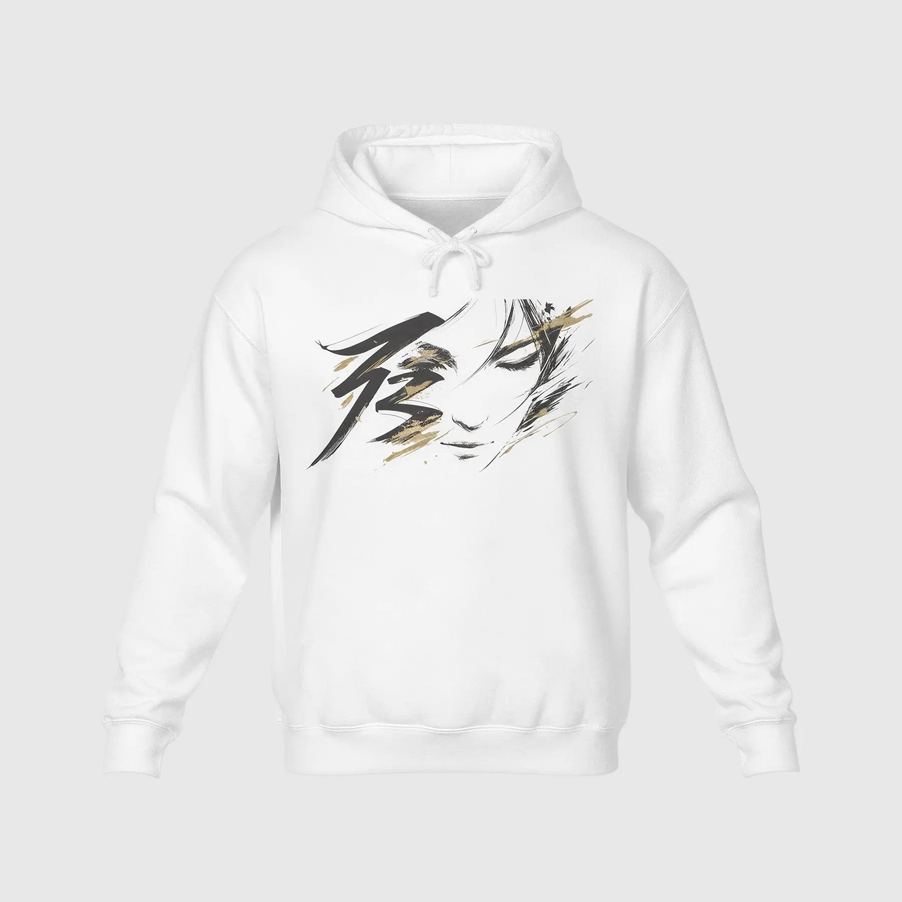 Silent Spirit White Hoodie Printify