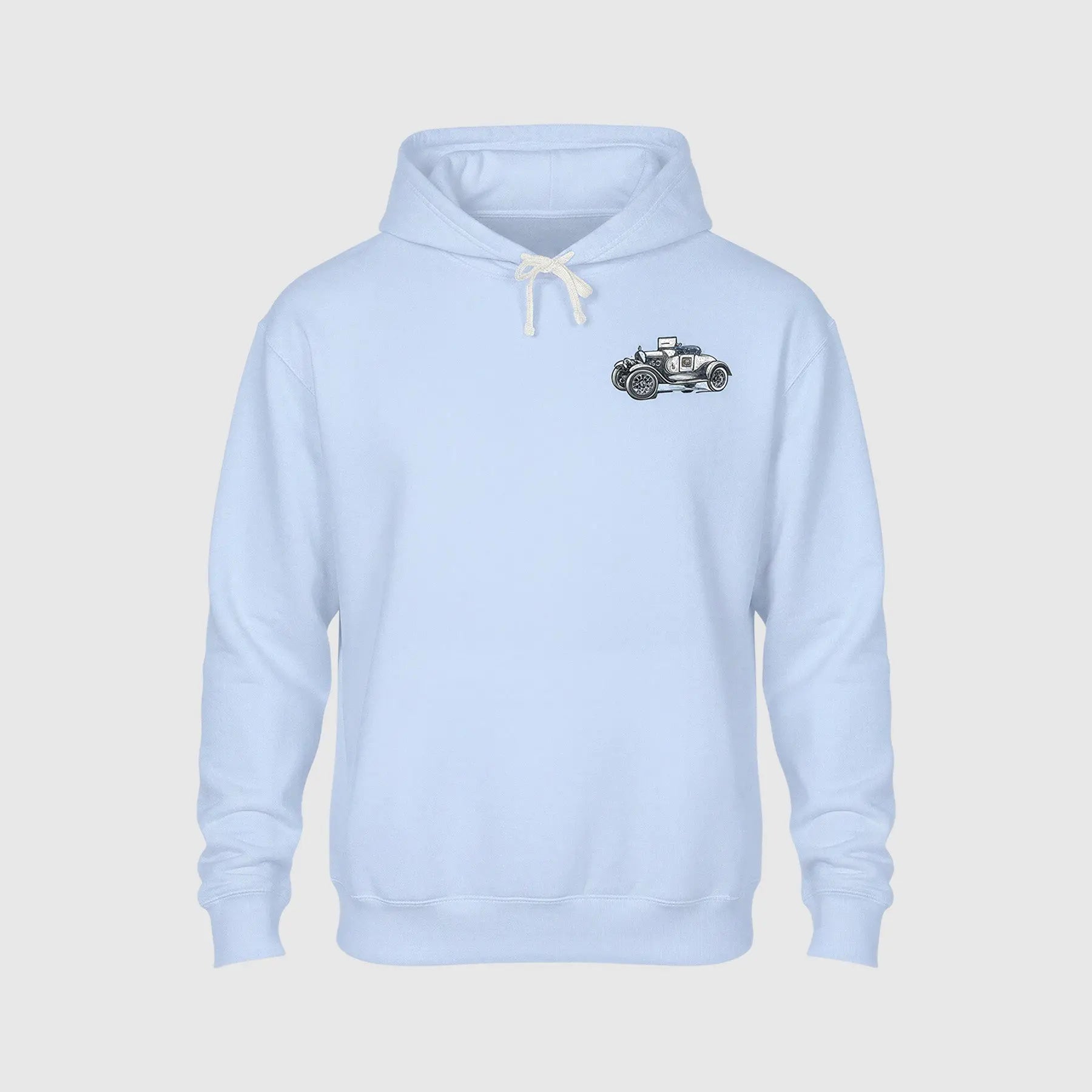 Vintage Drive Blue Hoodie Printify